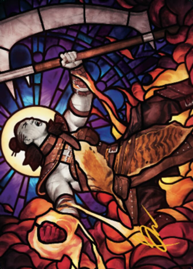 Garna, Bloodfist of Keld Art Card (Gold-Stamped Signature) [Dominaria United Art Series] | Good Games Cannington