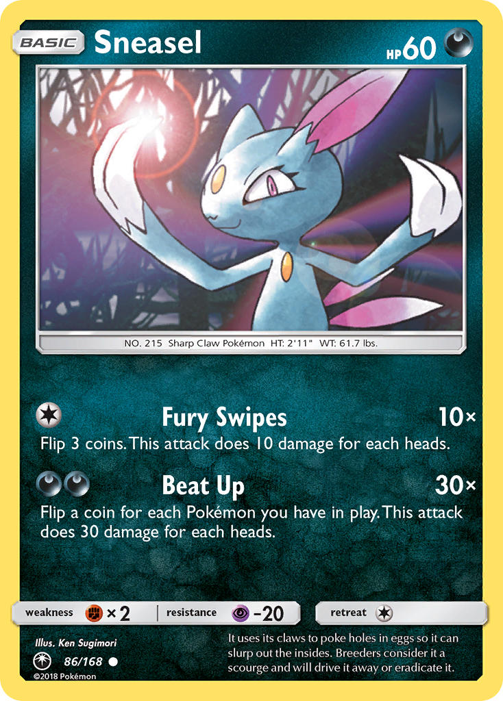 Sneasel (86/168) [Sun & Moon: Celestial Storm] | Good Games Cannington