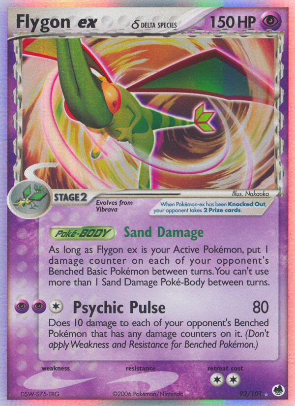 Flygon ex (92/101) (Delta Species) [EX: Dragon Frontiers] | Good Games Cannington