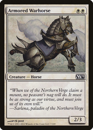 Armored Warhorse [Magic 2012] | Good Games Cannington