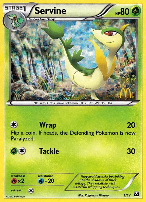 Servine (1/12) [McDonald's Promos: 2012 Collection] | Good Games Cannington
