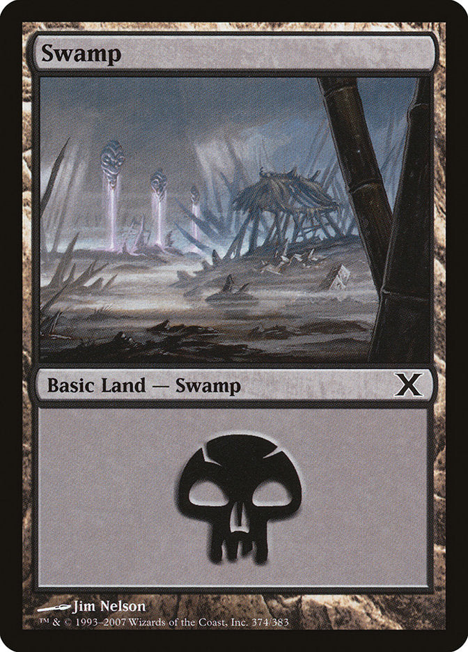 Swamp (374) [Tenth Edition] | Good Games Cannington
