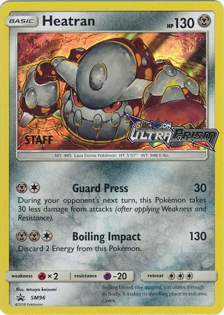 Heatran (SM96) (Staff Prerelease Promo) [Sun & Moon: Black Star Promos] | Good Games Cannington