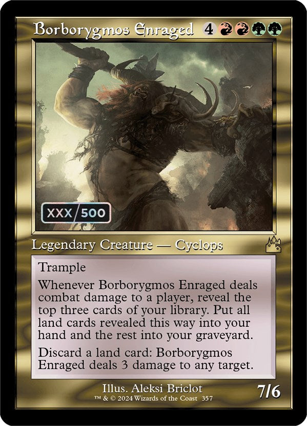 Borborygmos Enraged (Retro) (Serialized) [Ravnica Remastered] | Good Games Cannington