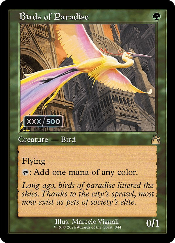 Birds of Paradise (Retro) (Serialized) [Ravnica Remastered] | Good Games Cannington