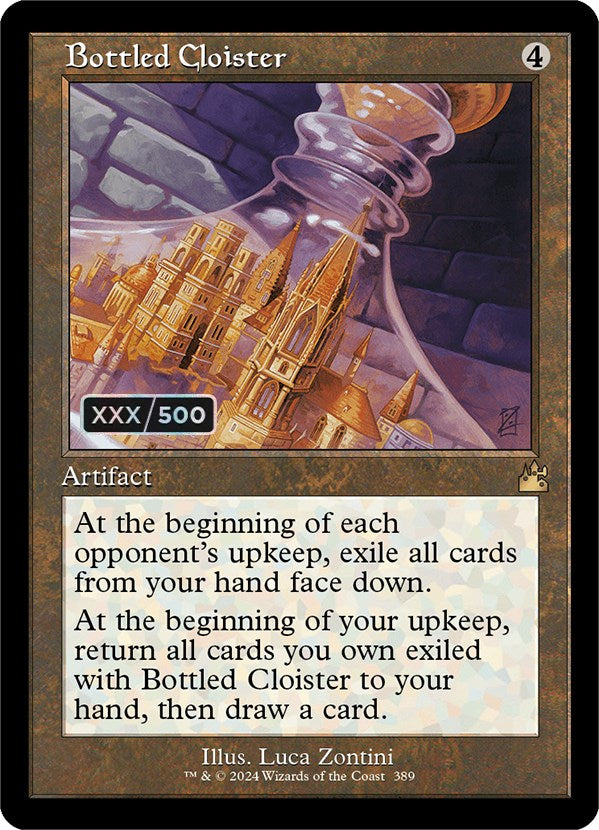 Bottled Cloister (Retro) (Serialized) [Ravnica Remastered] | Good Games Cannington