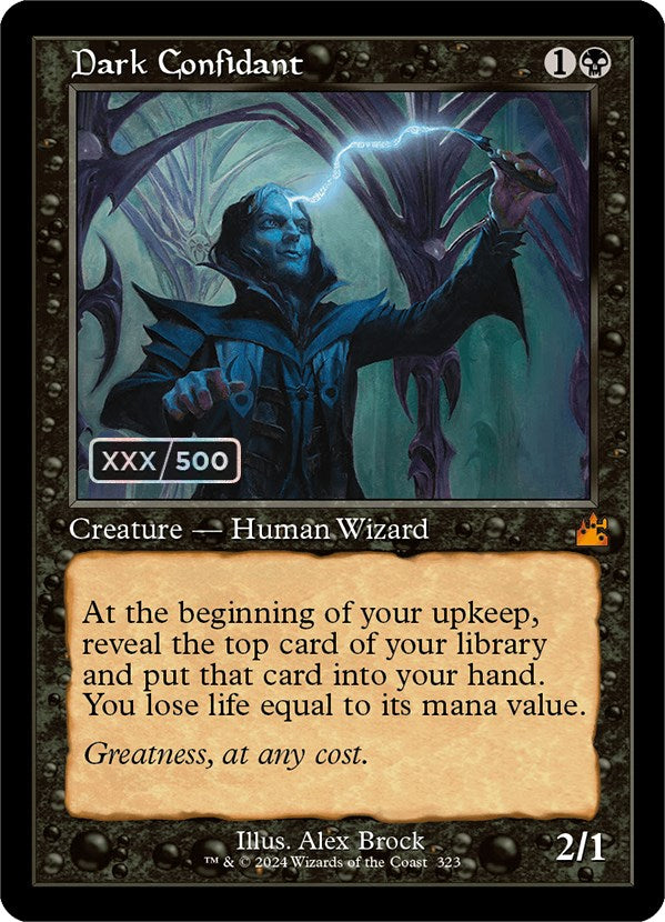 Dark Confidant (Retro) (Serialized) [Ravnica Remastered] | Good Games Cannington