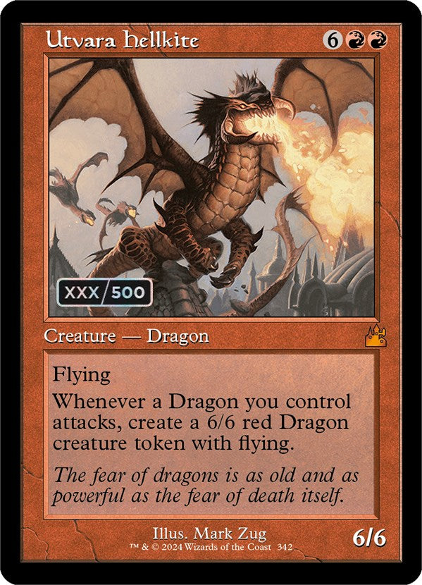Utvara Hellkite (Retro) (Serialized) [Ravnica Remastered] | Good Games Cannington
