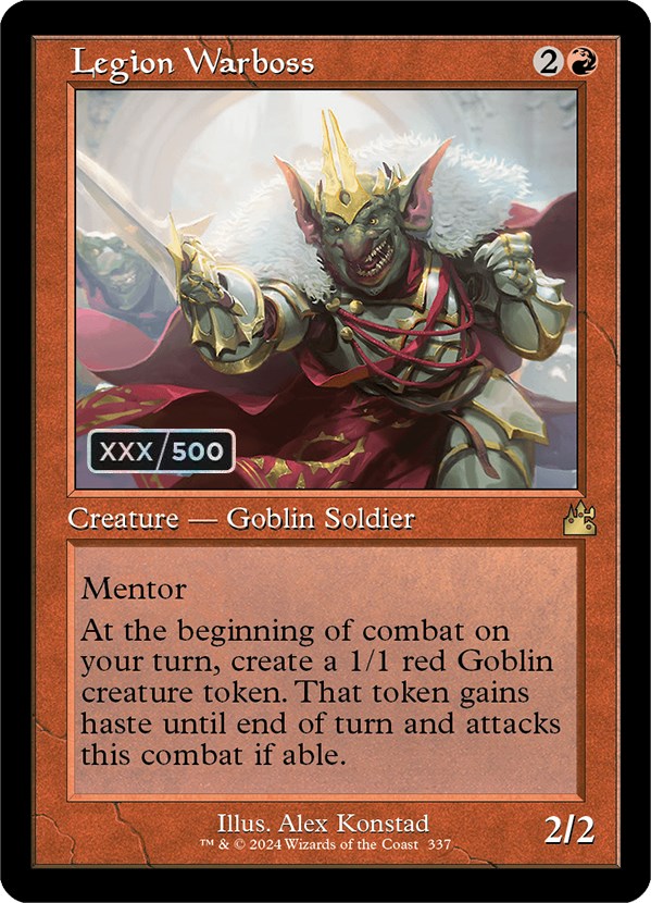 Legion Warboss (Retro) (Serialized) [Ravnica Remastered] | Good Games Cannington