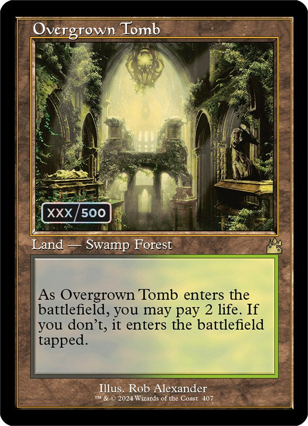 Overgrown Tomb (Retro) (Serialized) [Ravnica Remastered] | Good Games Cannington