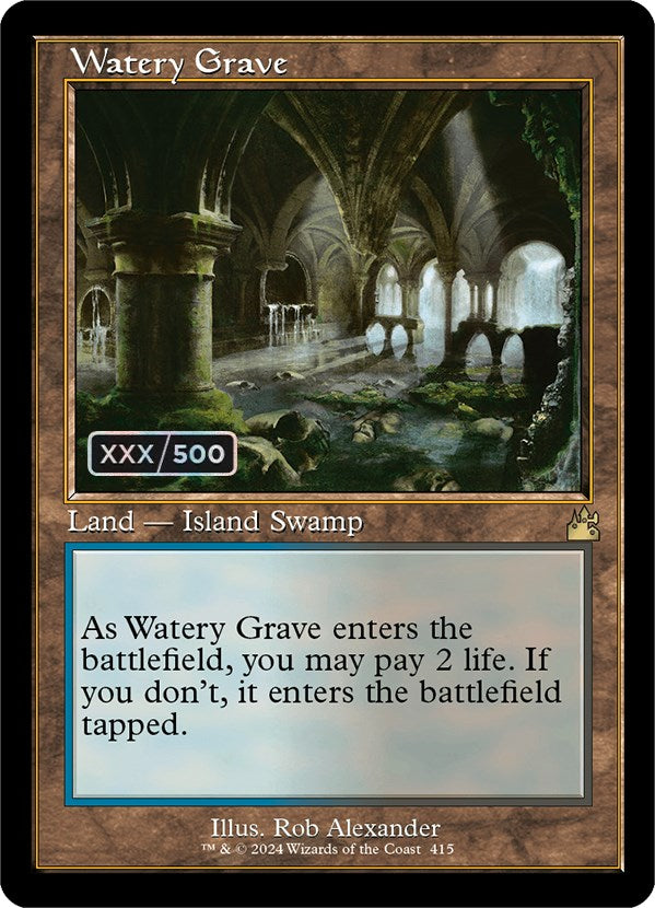 Watery Grave (Retro) (Serialized) [Ravnica Remastered] | Good Games Cannington