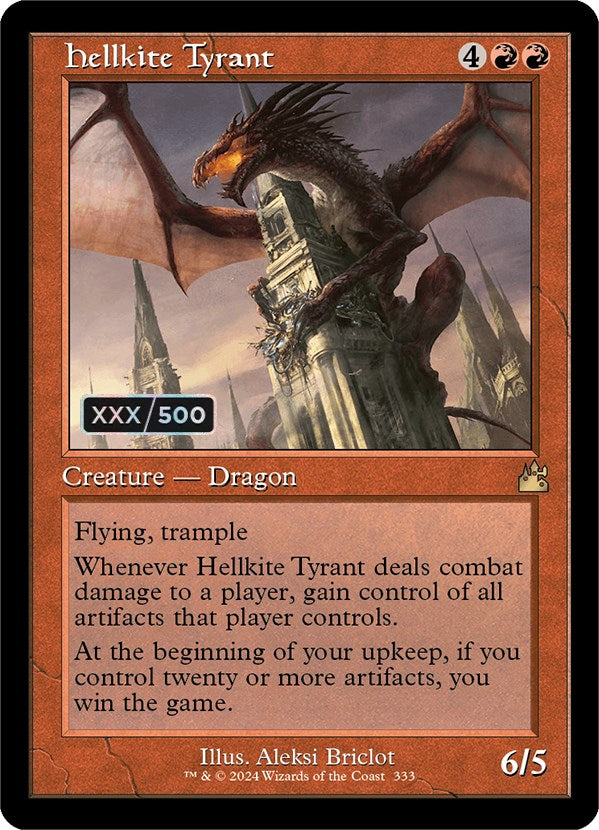 Hellkite Tyrant (Retro) (Serialized) [Ravnica Remastered] | Good Games Cannington