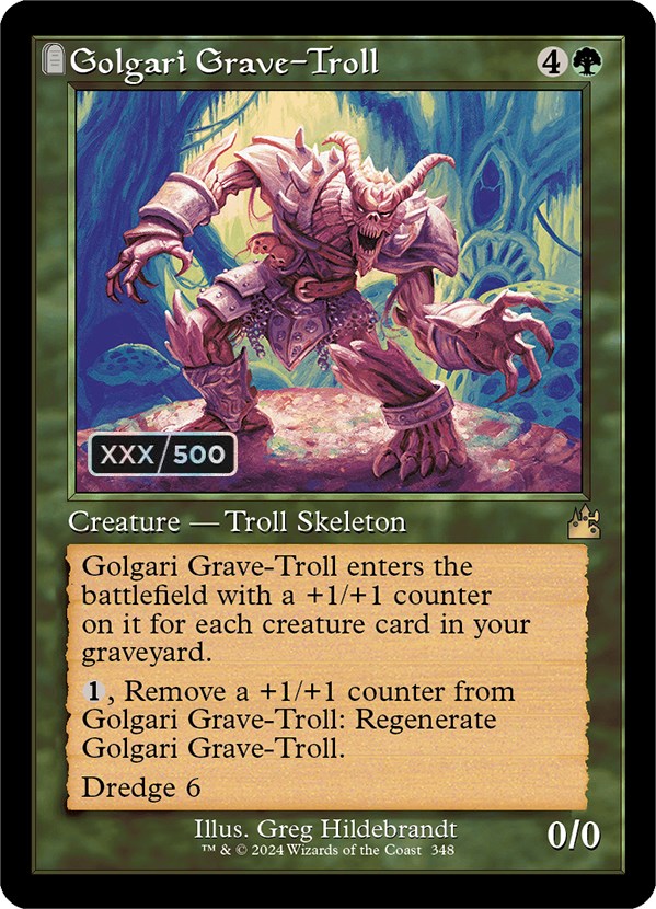 Golgari Grave-Troll (Retro) (Serialized) [Ravnica Remastered] | Good Games Cannington