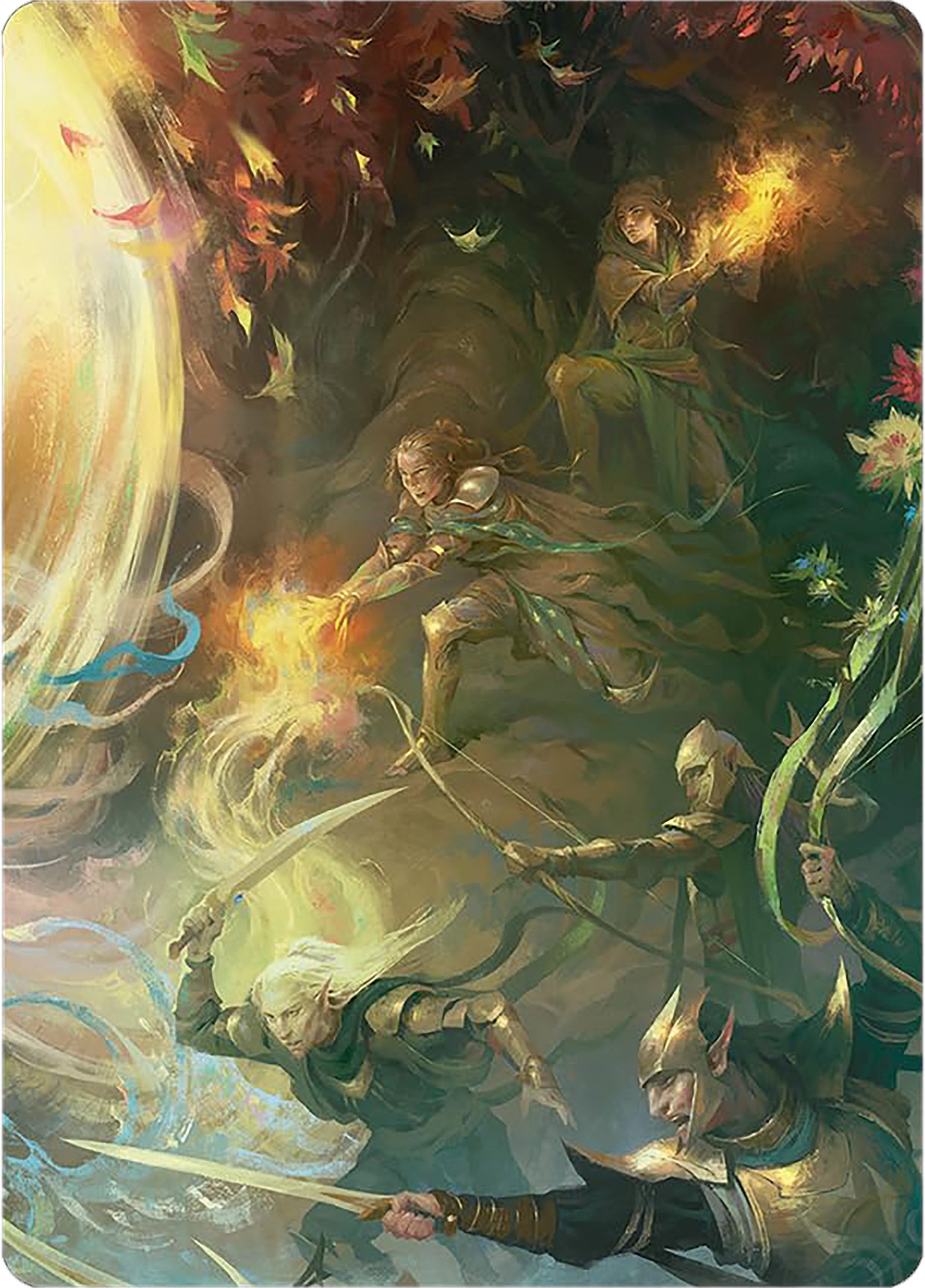 Rally the Galadhrim Art Card [The Lord of the Rings: Tales of Middle-earth Art Series] | Good Games Cannington