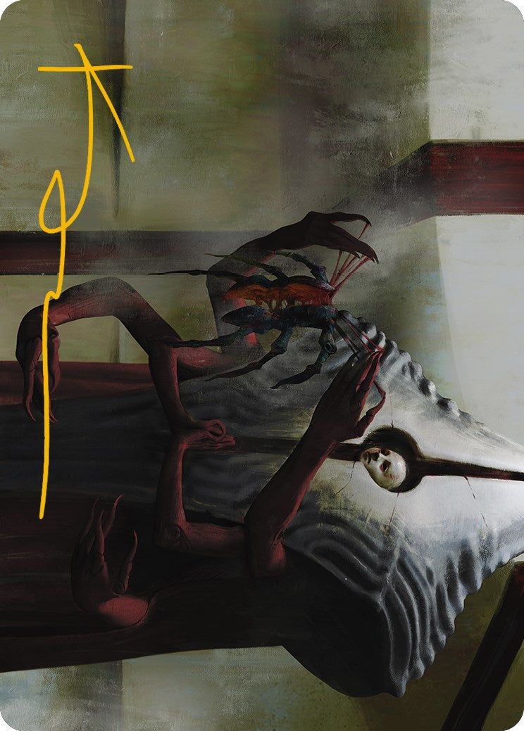 Vivisection Evangelist Art Card (Gold-Stamped Signature) [Phyrexia: All Will Be One Art Series] | Good Games Cannington
