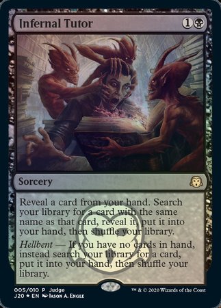 Infernal Tutor [Judge Gift Cards 2020] | Good Games Cannington