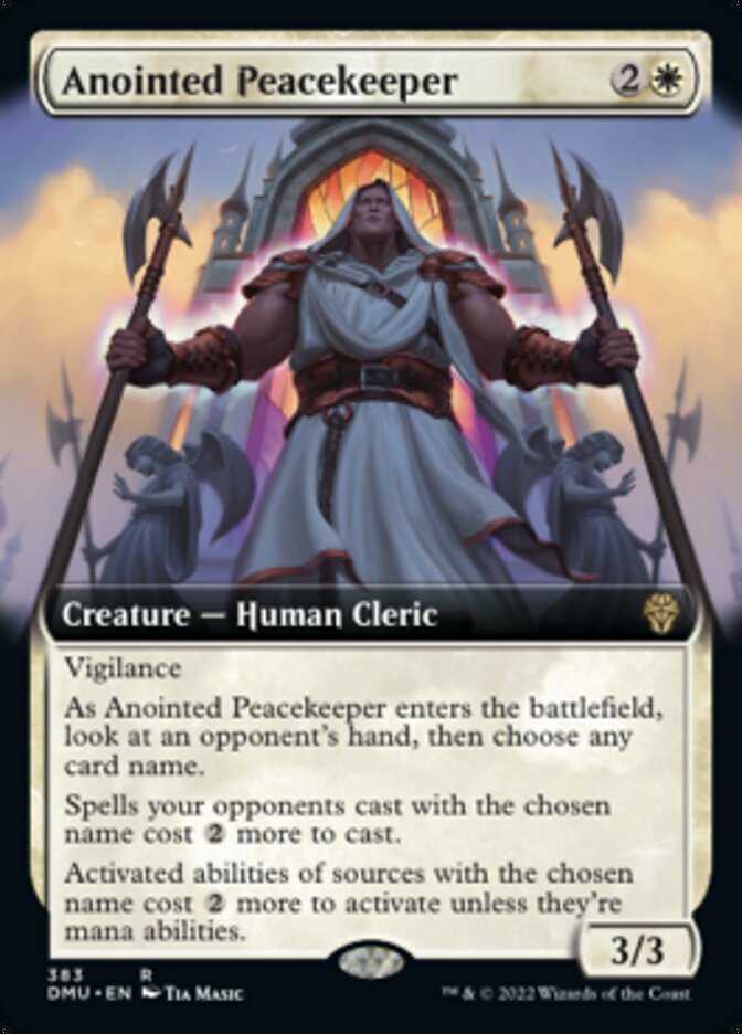 Anointed Peacekeeper (Extended Art) [Dominaria United] | Good Games Cannington