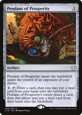 Pendant of Prosperity [Commander 2019] | Good Games Cannington