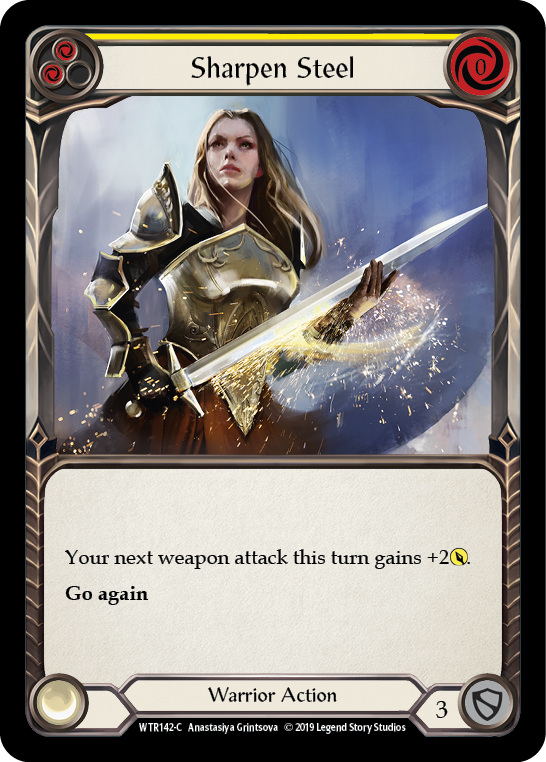 Sharpen Steel (Yellow) [WTR142-C] Alpha Print Normal | Good Games Cannington