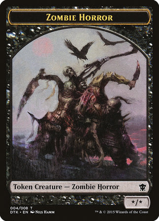 Zombie Horror Token [Dragons of Tarkir Tokens] | Good Games Cannington