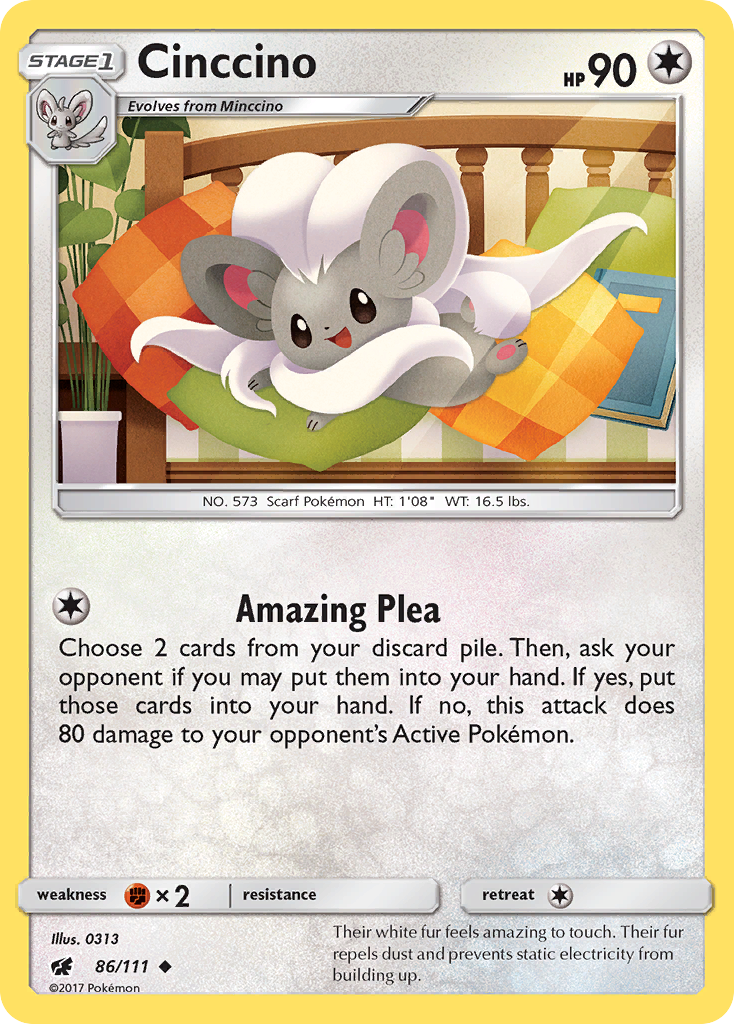 Cinccino (86/111) [Sun & Moon: Crimson Invasion] | Good Games Cannington