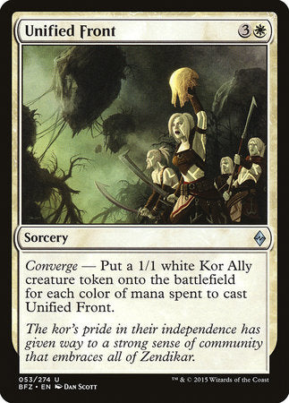 Unified Front [Battle for Zendikar] | Good Games Cannington