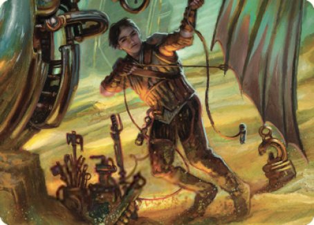 Mishra, Excavation Prodigy Art Card [The Brothers' War Art Series] | Good Games Cannington