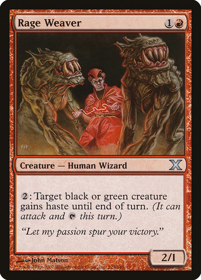 Rage Weaver [Tenth Edition] | Good Games Cannington