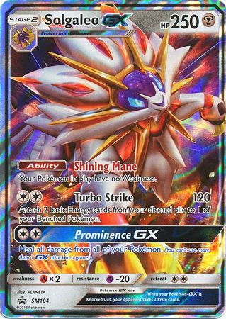 Solgaleo GX (SM104) (Jumbo Card) [Sun & Moon: Black Star Promos] | Good Games Cannington