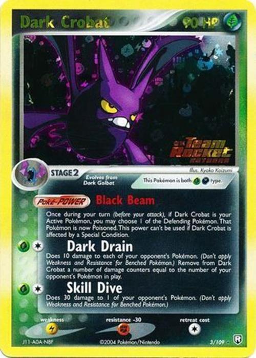 Dark Crobat (3/109) (Stamped) [EX: Team Rocket Returns] | Good Games Cannington