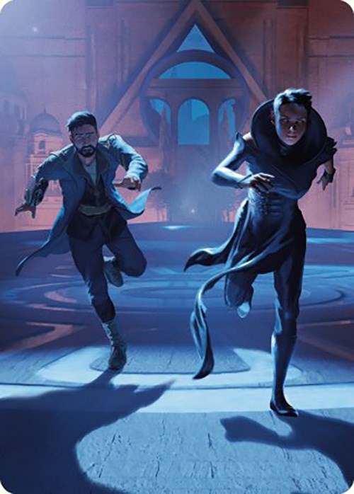 Unauthorized Exit Art Card [Murders at Karlov Manor Art Series] | Good Games Cannington
