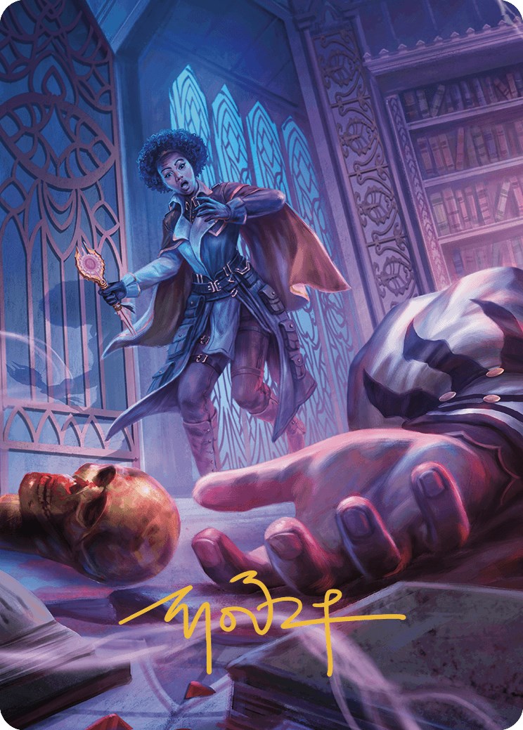 Deadly Complication Art Card (Gold-Stamped Signature) [Murders at Karlov Manor Art Series] | Good Games Cannington