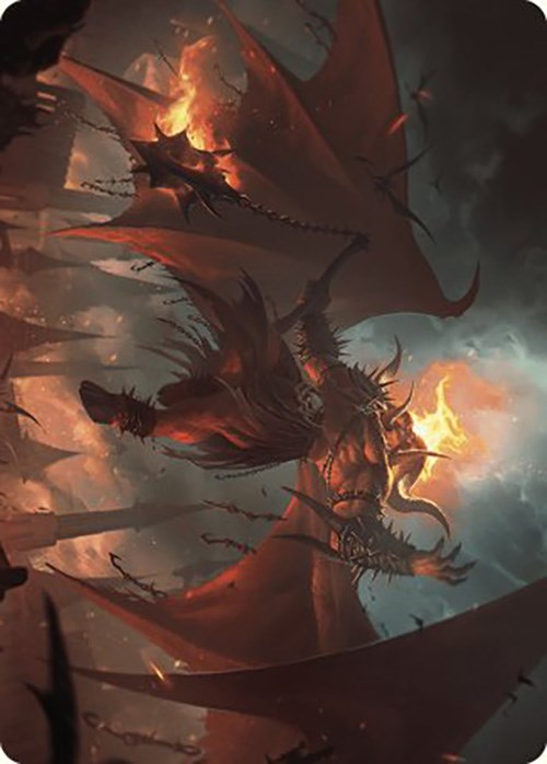 Rakdos, Patron of Chaos Art Card (22/49) [Murders at Karlov Manor Art Series] | Good Games Cannington