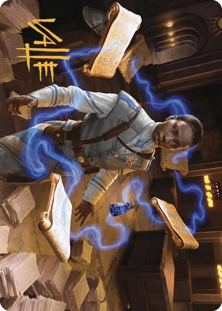 Case File Auditor Art Card (Gold-Stamped Signature) [Murders at Karlov Manor Art Series] | Good Games Cannington