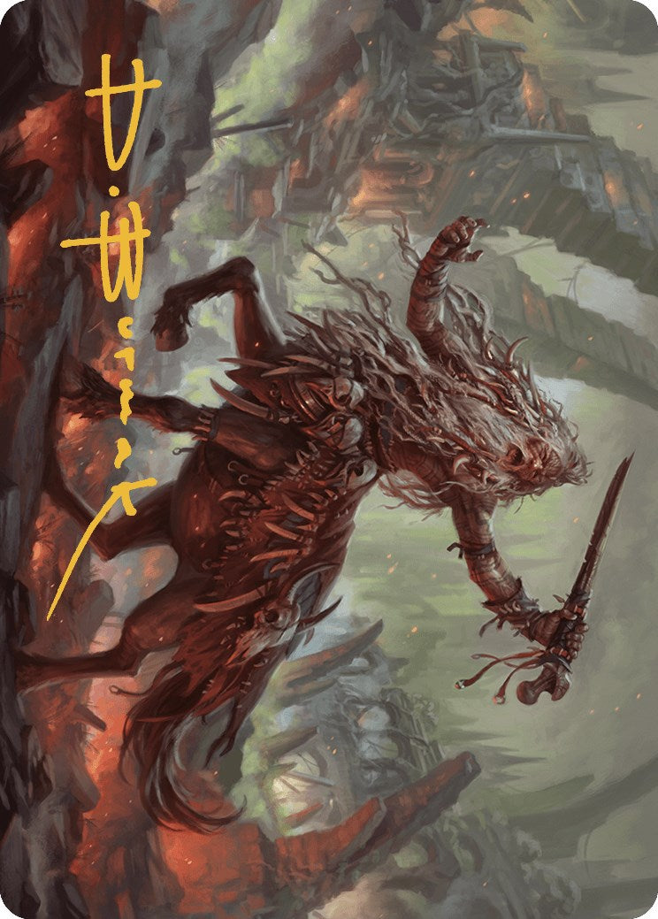 Yarus, Roar of the Old Gods Art Card (24/49) (Gold-Stamped Signature) [Murders at Karlov Manor Art Series] | Good Games Cannington