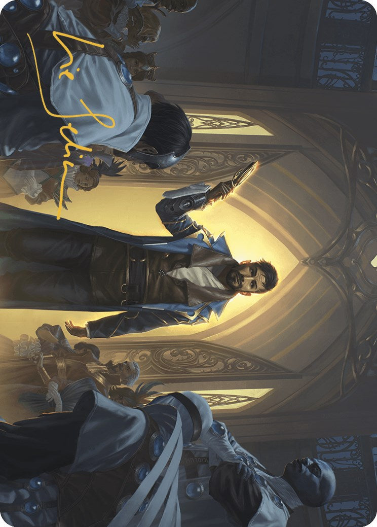 Auspicious Arrival Art Card (Gold-Stamped Signature) [Murders at Karlov Manor Art Series] | Good Games Cannington
