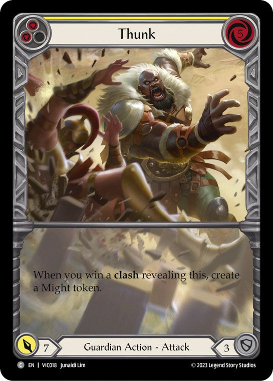 Thunk (Yellow) [VIC018] (Heavy Hitters Victor Blitz Deck) | Good Games Cannington