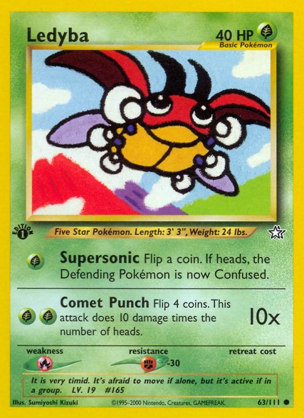 Ledyba (63/111) [Neo Genesis 1st Edition] | Good Games Cannington