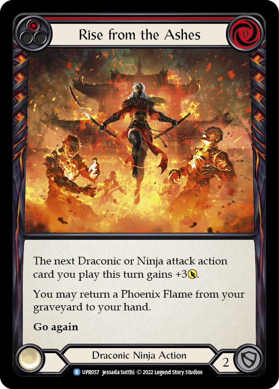 Rise from the Ashes (Red) [UPR057] (Uprising)  Rainbow Foil | Good Games Cannington