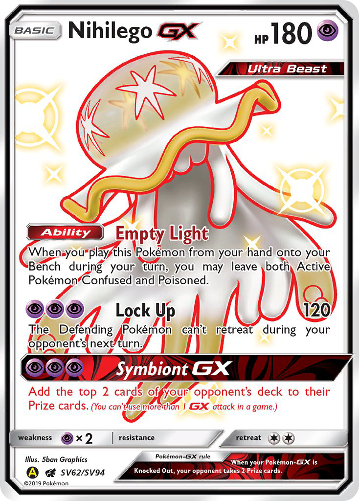 Nihilego GX (SV62/SV94) [Sun & Moon: Hidden Fates - Shiny Vault] | Good Games Cannington