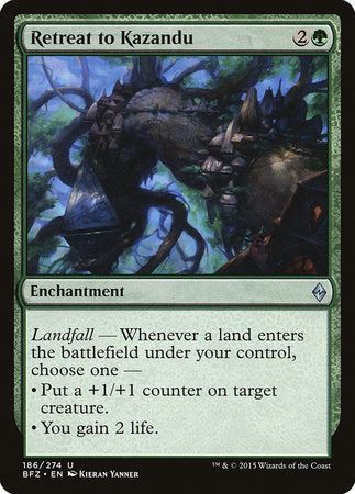 Retreat to Kazandu [Battle for Zendikar] | Good Games Cannington