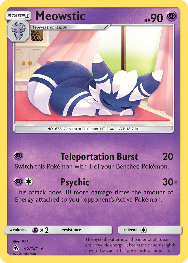 Meowstic (45/131) [Sun & Moon: Forbidden Light] | Good Games Cannington