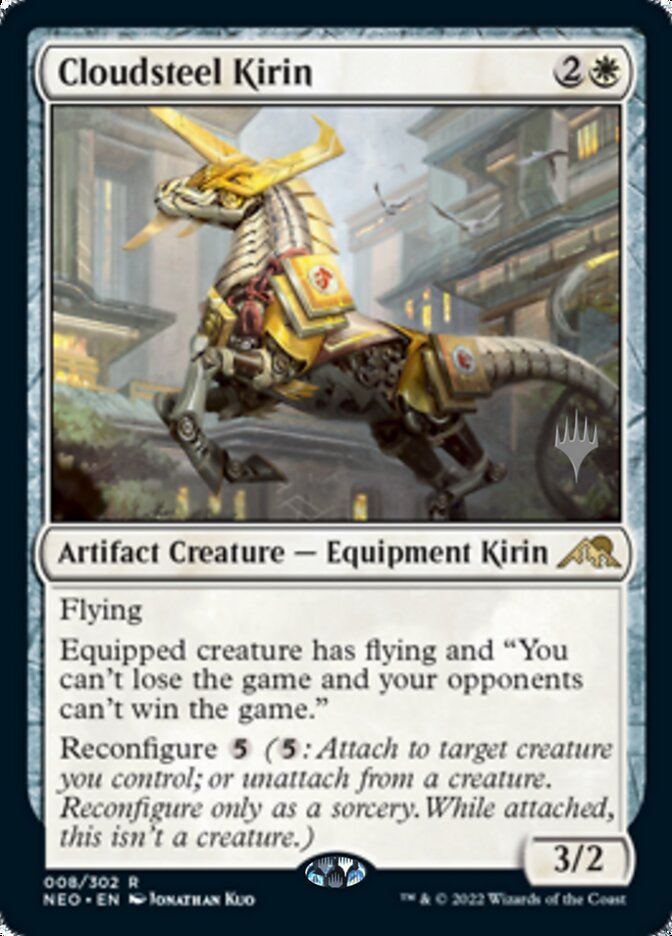 Cloudsteel Kirin (Promo Pack) [Kamigawa: Neon Dynasty Promos] | Good Games Cannington