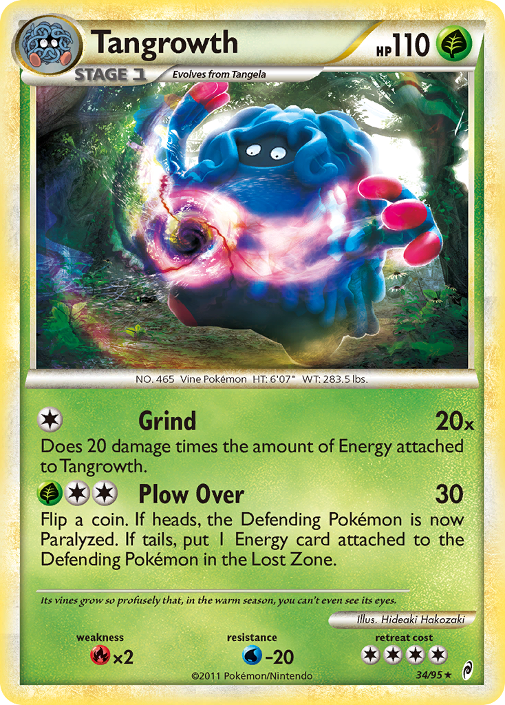 Tangrowth (34/95) [HeartGold & SoulSilver: Call of Legends] | Good Games Cannington