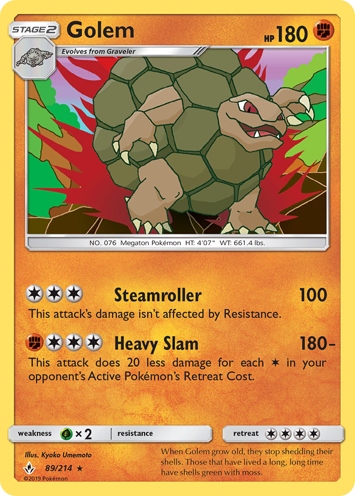 Golem (89/214) [Sun & Moon: Unbroken Bonds] | Good Games Cannington