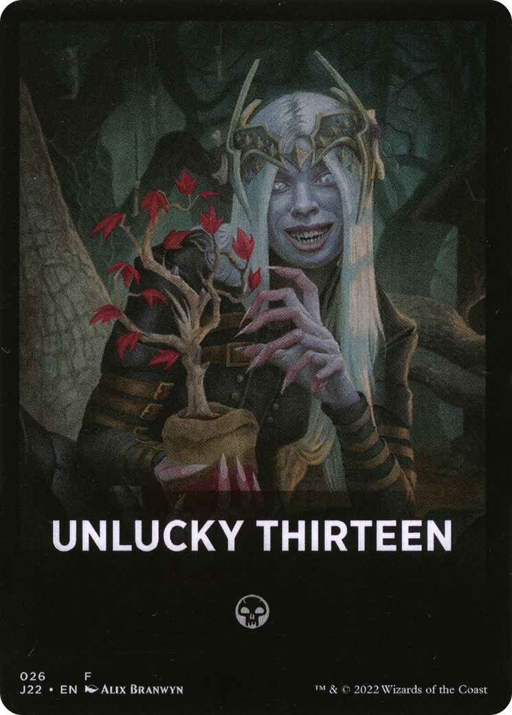 Unlucky Thirteen Theme Card [Jumpstart 2022 Front Cards] | Good Games Cannington