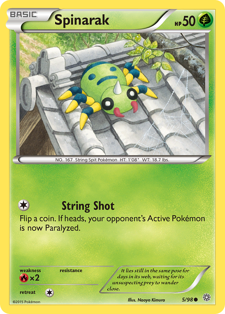 Spinarak (5/98) [XY: Ancient Origins] | Good Games Cannington