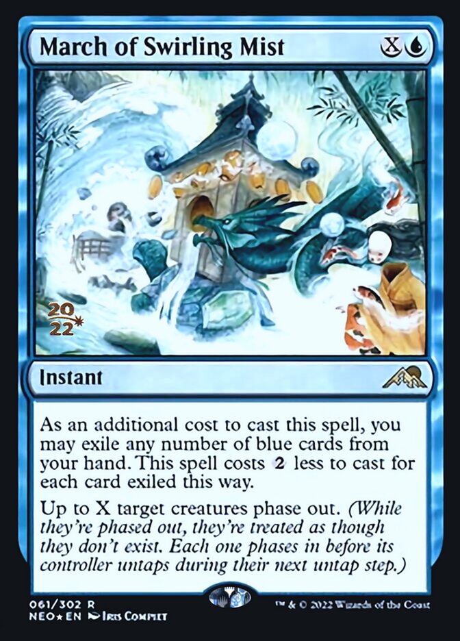 March of Swirling Mist [Kamigawa: Neon Dynasty Prerelease Promos] | Good Games Cannington