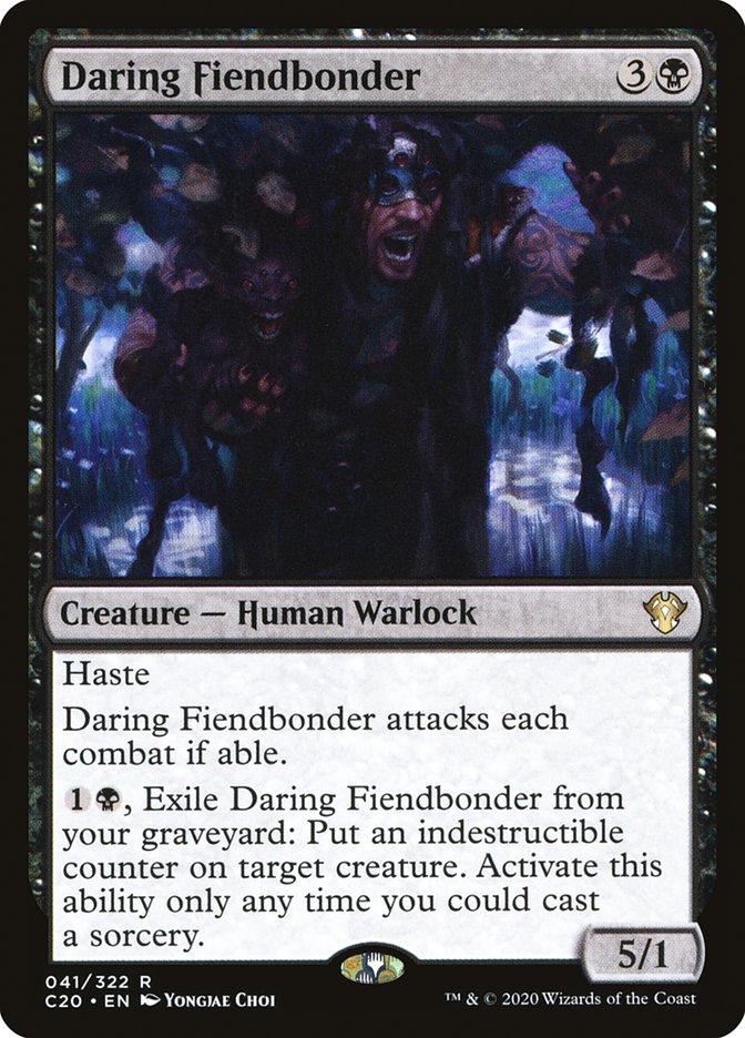 Daring Fiendbonder [Commander 2020] | Good Games Cannington