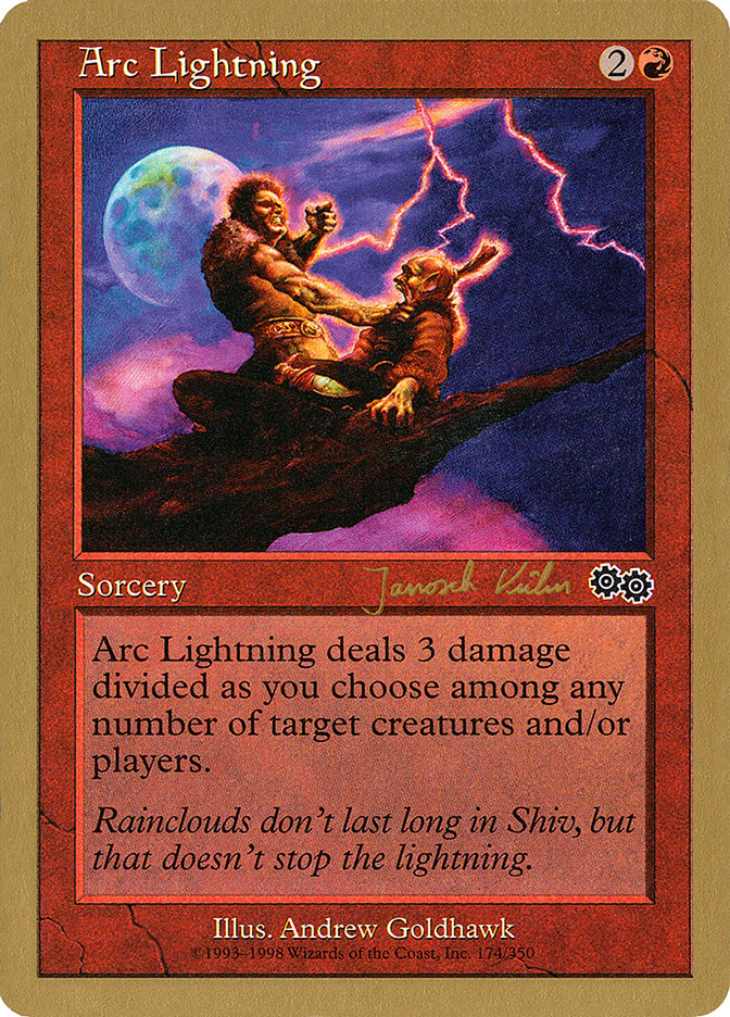 Arc Lightning (Janosch Kuhn) [World Championship Decks 2000] | Good Games Cannington